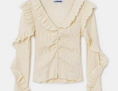 Blusa Lagaam Maddie ruffled crudo